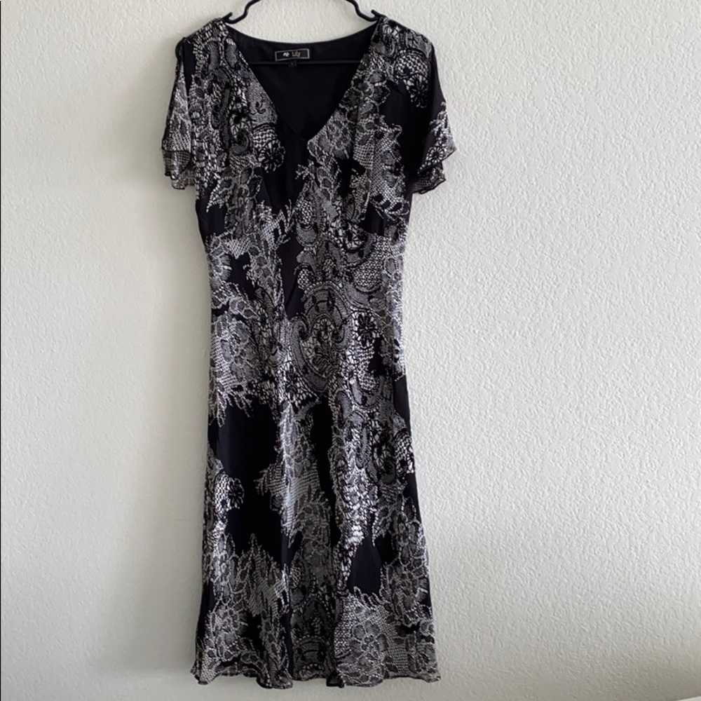 Lily dress with split sleeves